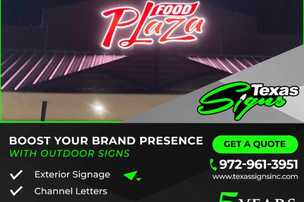 Sign company Texas - Outdoor signage