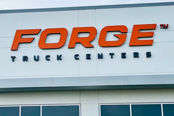 Lighted Channel Letters on Facia - Forge